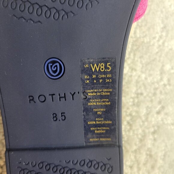 Rothy's The Slide Lotus Flat Sandals Women's Size US 7.5, 8.5, 9, 9.5,10 - Picture 4 of 10